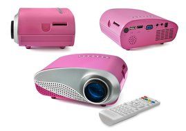 OEM K1 LED LCD (QVGA) Mini Video Projector - International Version - Blue (FP3224K1B-IV) N42