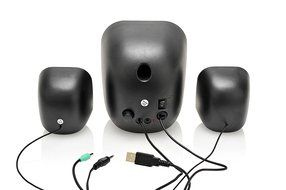 2BOOM USB Powered, Stylish multimedia speakers with Surround Sound Experience Black N2
