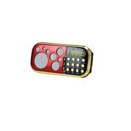 Supersonic SC-1441 Portable Speaker w/Bluetooth/LED Display/FM/USB/MicroSD - RED