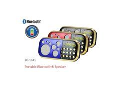 Supersonic SC-1441 Portable Speaker w/Bluetooth/LED Display/FM/USB/MicroSD - RED N3