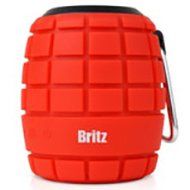 Britz BZ-G100 GRAB Water, Dust &amp; Shock Proof Portable Bluetooth Speaker For Smart Device (Red)
