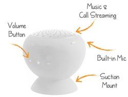 Waterproof Mini Mushroom Wireless Bluetooth Speaker (White)