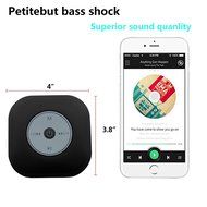 Waterproof Shower Speaker, NUTK Wireless Bluetooth Stereo Player Loud Handsfree Portable Speakerphone with Built-in... N3