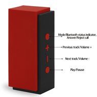 Homdox 4.0 Wireless Bluetooth Waterproof Speaker, Red N3