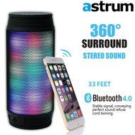 Astrum ST230 Portable Wireless Bluetooth LED Speaker - Colorful LED Light Pulse Wireless Speaker w Built-in Microphone...