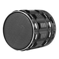 S28 Portable Mini Metal Bluetooth Speakers with Fm Radio Hands-free Calls Support TF Card - Black N4