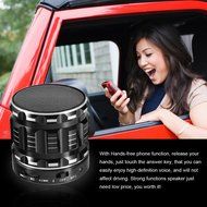 S28 Portable Mini Metal Bluetooth Speakers with Fm Radio Hands-free Calls Support TF Card - Black N9
