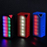 Multi Color Flash LED Light Wireless Bluetooth 3.0 Speaker Portable Stereo Surround Sound Box Speaker Built in... N6