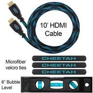 Cheetah Mounts APTMM2B TV Wall Mount for 20-75-Inch TVs Bundle with 10-feet Braided HDMI Cable and a 6-Inch 3-... N7