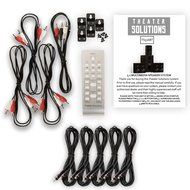 Theater Solutions 5.1 Home Theater 800 Watt Speaker System with Built in Bluetooth and 5 Extension Cables TS516BT-5 N2