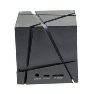 Megadream Portable Wireless Bluetooth 4.0 Cube Stereo Speaker with LED Flashing Light Support Handsfree Call with... N3