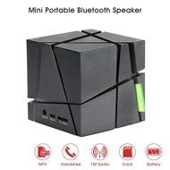 Megadream Portable Wireless Bluetooth 4.0 Cube Stereo Speaker with LED Flashing Light Support Handsfree Call with... N4