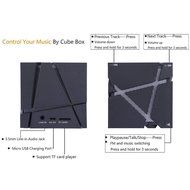 Megadream Portable Wireless Bluetooth 4.0 Cube Stereo Speaker with LED Flashing Light Support Handsfree Call with... N6