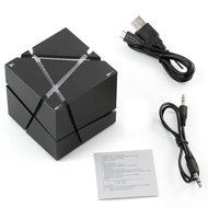 Megadream Portable Wireless Bluetooth 4.0 Cube Stereo Speaker with LED Flashing Light Support Handsfree Call with... N8