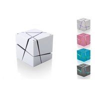 Megadream Portable Wireless Bluetooth 4.0 Cube Stereo Speaker with LED Flashing Light Support Handsfree Call with... N19