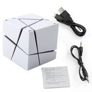 Megadream Portable Wireless Bluetooth 4.0 Cube Stereo Speaker with LED Flashing Light Support Handsfree Call with... N22