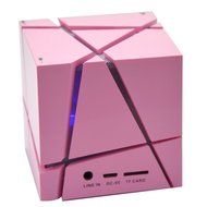 Megadream Portable Wireless Bluetooth 4.0 Cube Stereo Speaker with LED Flashing Light Support Handsfree Call with... N25