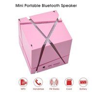 Megadream Portable Wireless Bluetooth 4.0 Cube Stereo Speaker with LED Flashing Light Support Handsfree Call with... N29