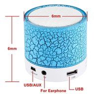 Xieccx Mini Bluetooth Speaker LED Flash Crack Pattern Support LINE-IN/USB Flash Drive/TF Card/Mic/Calls/Music/... N2