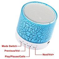 Xieccx Mini Bluetooth Speaker LED Flash Crack Pattern Support LINE-IN/USB Flash Drive/TF Card/Mic/Calls/Music/... N4