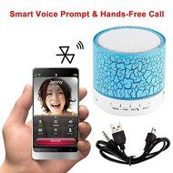 Xieccx Mini Bluetooth Speaker LED Flash Crack Pattern Support LINE-IN/USB Flash Drive/TF Card/Mic/Calls/Music/... N5