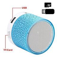 Xieccx Mini Bluetooth Speaker LED Flash Crack Pattern Support LINE-IN/USB Flash Drive/TF Card/Mic/Calls/Music/... N6