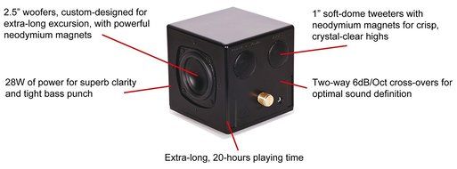 AXXUS Bluetooth Wireless Speaker - (GOLD) N5