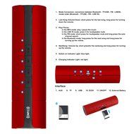 Wireless Bluetooth Speaker, Costech 3D stereo sound microphone tumbler shape portable speakers for Iphone,Ipad... N3