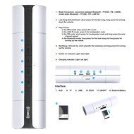Wireless Bluetooth Speaker, Costech 3D stereo sound microphone tumbler shape portable speakers for Iphone,Ipad... N36