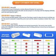 Volume and Bass Hi-Fi Wireless Bluetooth Speaker for Bluetooth Enabled Devices - White N2