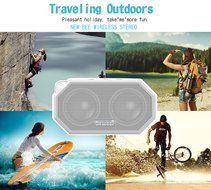 Cewaal Waterproof Bluetooth Speaker, Outdoor/Shower CRS 4.0 Stereo Portable Sports Speaker,Light Weight,Built-in... N5