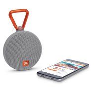 JBL Clip 2 Waterproof Portable Bluetooth Speaker (Gray) and Polk Audio UltraFit 500 Mid-Flange Earphones (Pink... N4