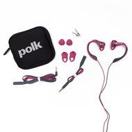 JBL Clip 2 Waterproof Portable Bluetooth Speaker (Gray) and Polk Audio UltraFit 500 Mid-Flange Earphones (Pink... N6
