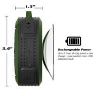 Waterproof Bluetooth Shower Speaker-The Original Wireless Portable Outdoor Rated Best &amp; Loudest by Bolden Design... N8