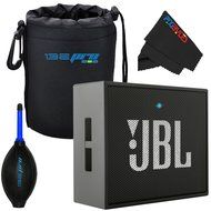 JBL Go Portable Wireless Bluetooth Speaker W/ Built-In Mic (Black) + I3ePro Carry Pouch + Pixi-Basic Accessory...