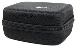 DURAGADGET Jet Black Textured Hard EVA Carry Case for NEW Skullcandy SHRAPNEL / SOUNDMINE / AMBUSH Portable Speakers N2