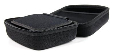 DURAGADGET Jet Black Textured Hard EVA Carry Case for NEW Skullcandy SHRAPNEL / SOUNDMINE / AMBUSH Portable Speakers N4