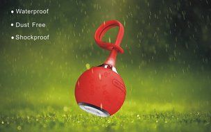 PINGKO Waterproof Wireless Bluetooth Speaker For Portable Outdoor with Dustproof Shockproof - Red N4
