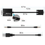 VGA to HDMI Output, Costech HD 1080p TV AV HDTV Video Cable Converter Adapter Plug and Play with Audio for HDTVs... N4