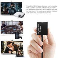 VGA to HDMI Output, Costech HD 1080p TV AV HDTV Video Cable Converter Adapter Plug and Play with Audio for HDTVs... N6