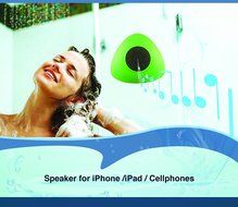 Triangle Mini Wireless Waterproof Bluetooth Shower Speaker Hands Free Speaker for iPhone/iPad/Cellphones - GREEN N5