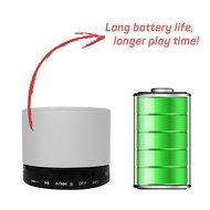 Mini Wireless Bluetooth Speaker Portable HIFI MP3 Music Player for iOS, Android Devices (White) N2