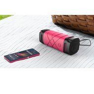 SAWAKE ER-263 1500mAh Portable Waterproof Hands-free TF AUX Wireless Bluetooth Speaker rose red N4