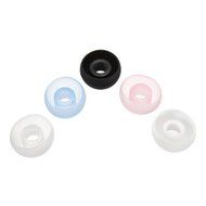 L Size Bullet shape Earphone Silicone Sleeve For iPhone Smartphone Color Pink N2