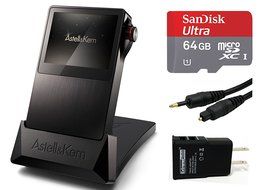 Astell &amp; Kern AK120 Mastering Quality Sound Dual DAC with AKS01 USB Dock, 64GB MicroSD, ProStudio Optical Audio...