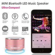 BOOMER VIVI Bluetooth Speakers With Subwoofer B19 Mini Compact Wireless Speaker With LED Light Hi-Fi Quality Sound... N23