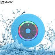 Exkokoro(TM)Water Resistant Portable Shower Bluetooth 4.0 Speakers Subwoofer, Colorful LED Light Effect, Strong...