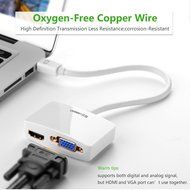 Mini DP to HDMI VGA, Ugreen Mini DisplayPort (Thunderbolt) to HDMI VGA Adapter Converter for Macbook Pro Air iMac... N3