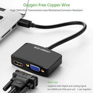 Mini DP to HDMI VGA, Ugreen Mini DisplayPort (Thunderbolt) to HDMI VGA Adapter Converter for Macbook Pro Air iMac... N12