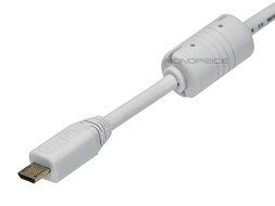 White Gold-Plated USB 2.0 Cable for JBL FLIP 2 Portable Bluetooth Speaker - 3ft N2